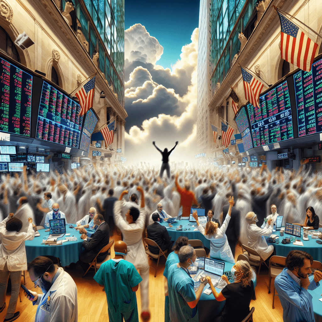 Wall Street Gains on Healthcare Surge Amid Jobs Data and Shutdown Concerns