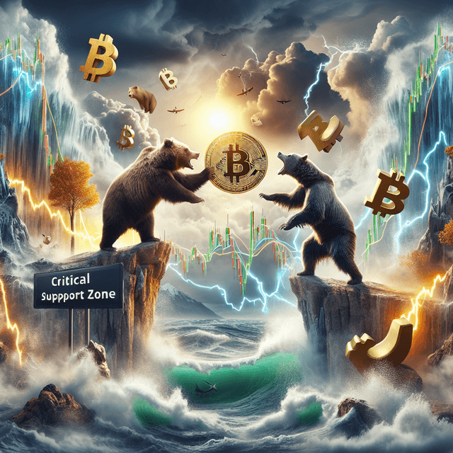 Bitcoin's Crucial Support Zone Faces Challenge Amid Rising Market Volatility