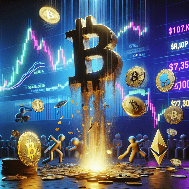 Bitcoin Falls Under $107K, Weekly Losses for XRP and ADA Amid Market Hesitations