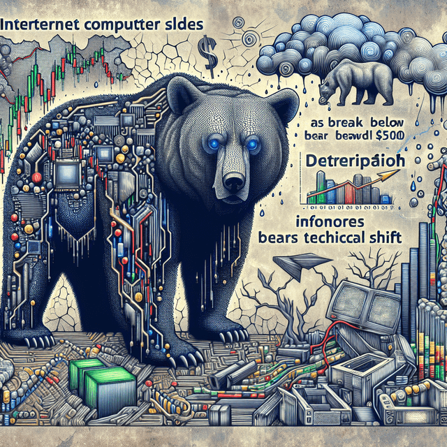 Internet Computer Dips Below $5.00, Signifying a Bearish Technical Trend