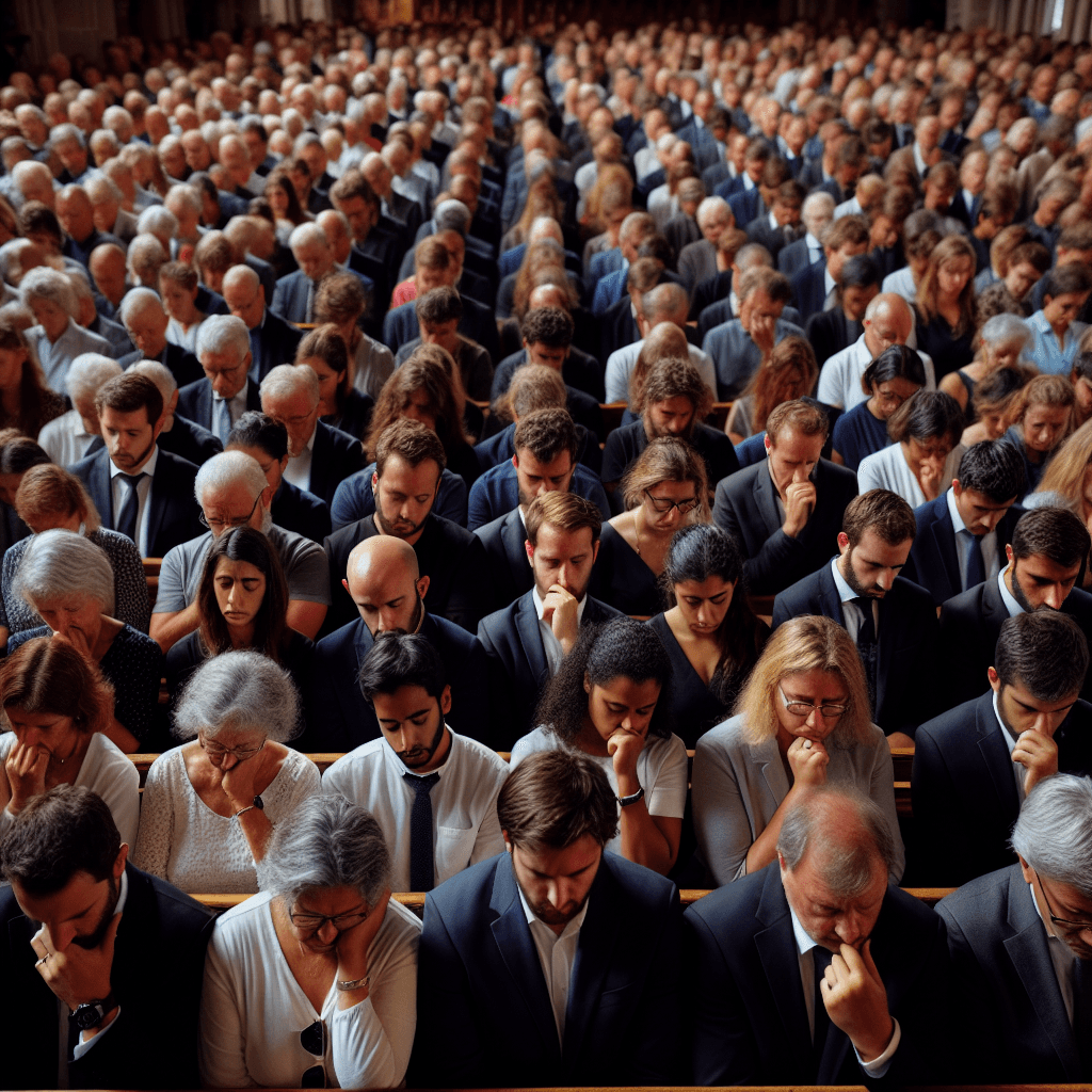 Emotional Gathering as Mourners Attend Memorial for Swiss Bar Fire Victims