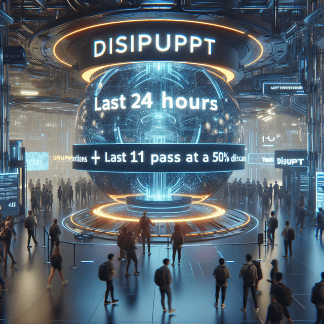 Final Day to Get Your +1 Pass for TechCrunch Disrupt 2026 at Half Price