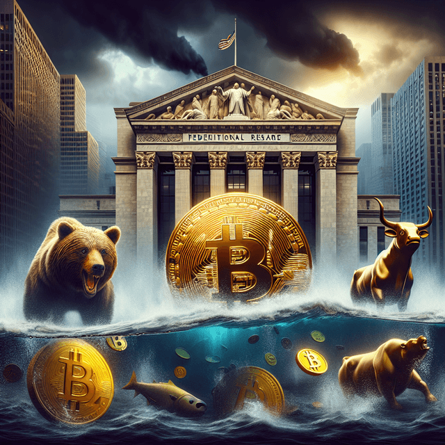 Bitcoin Drops to $66,000 as Fed Hints at Potential Rate Hike Impacting U.S. Stocks