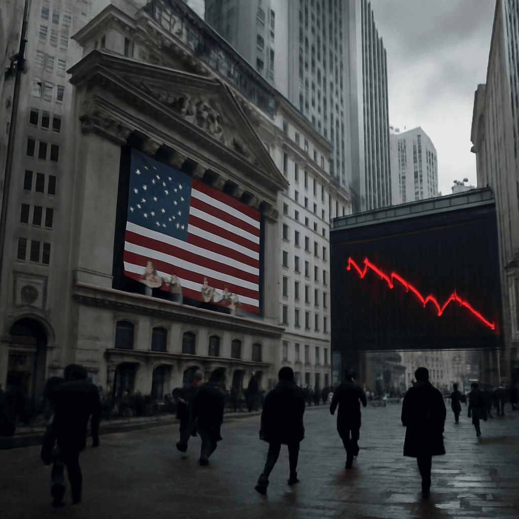 Wall Street Falls Sharply as Chip Stocks Plunge After Strong Jobs Report
