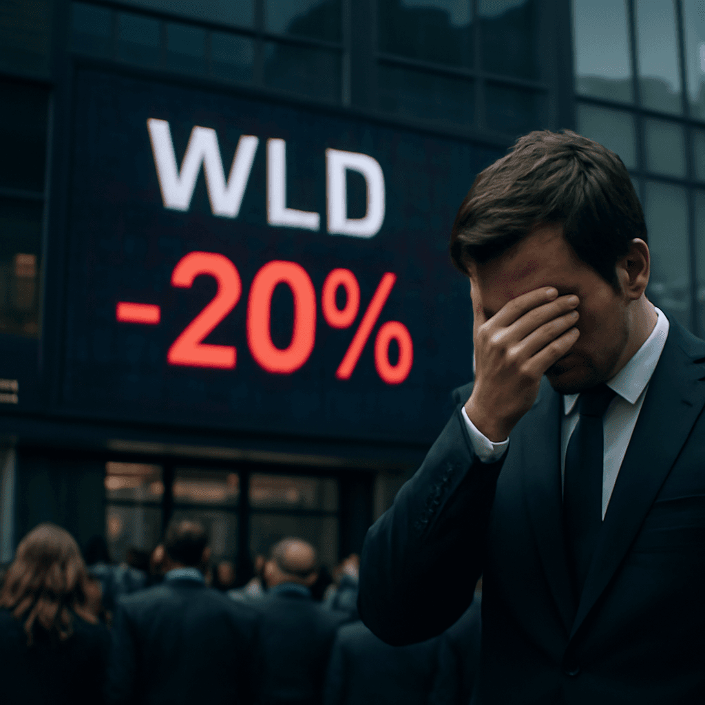 Worldcoin Slides After Arthur Hayes Sells Entire Stake, Sparking 20% Drop in Token