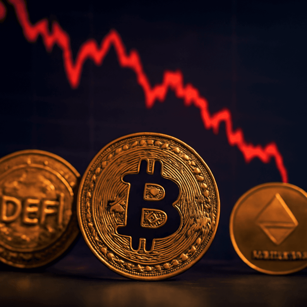 Smart-contract and DeFi tokens lead losses as bitcoin slips for a fourth straight day