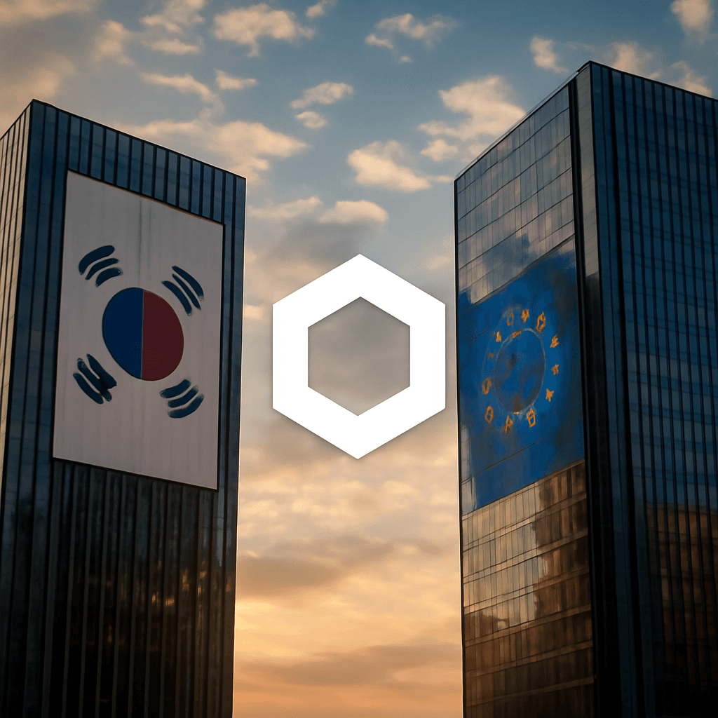 Chainlink Partners with 47 European and South Korean Banks to Accelerate Cross-Border Stablecoin Settlements