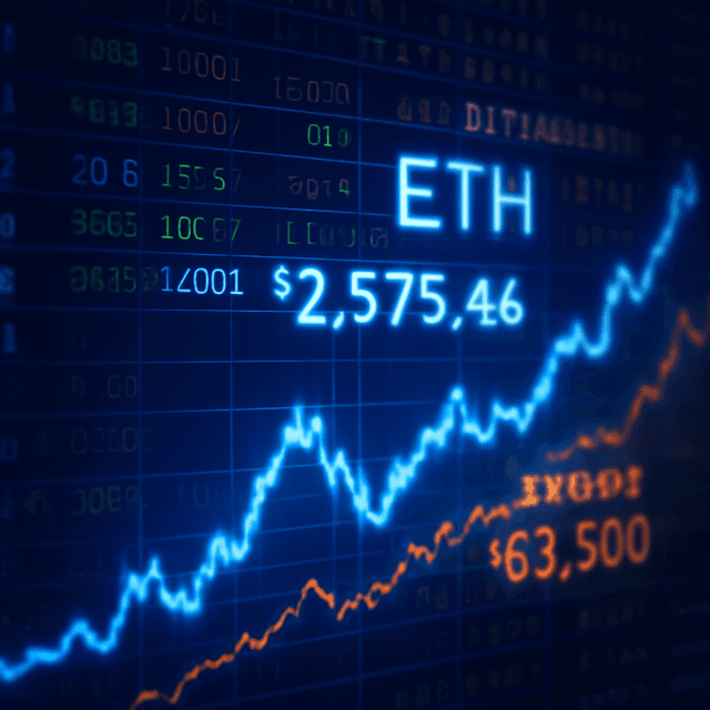 Ether Pushes Crypto Higher While Bitcoin Holds Above $63,000, Signaling Potential Recovery