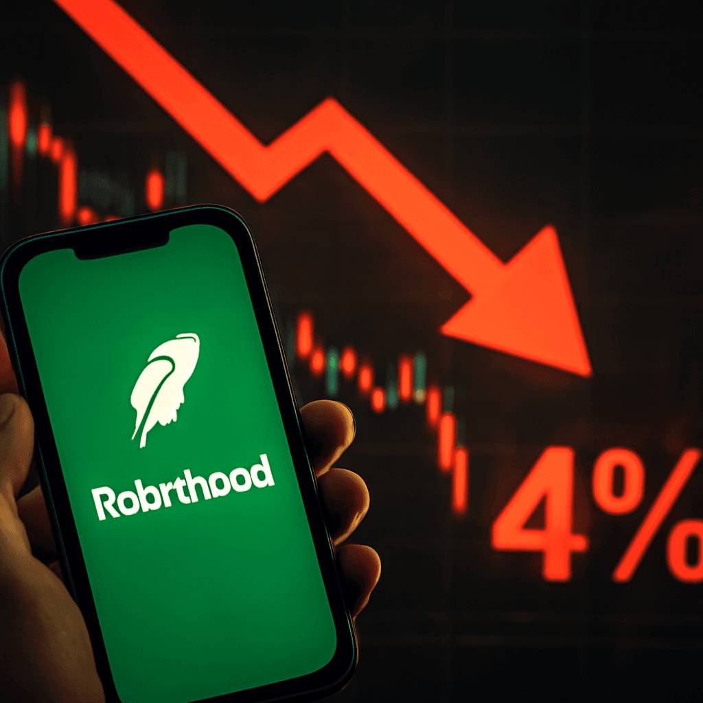 Robinhood Shares Dip 4% Despite Earnings Beat as Crypto Revenue Slows