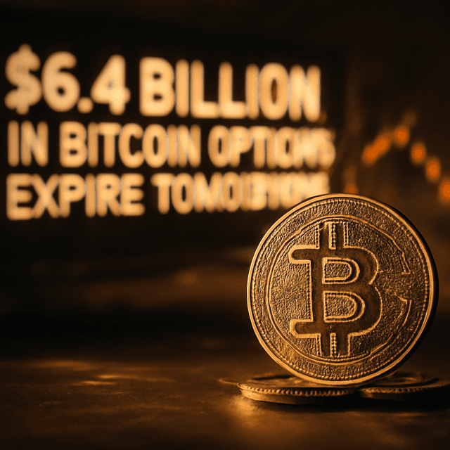 Why $6.4 Billion in Bitcoin Options Expire Tomorrow — What Traders Should Know