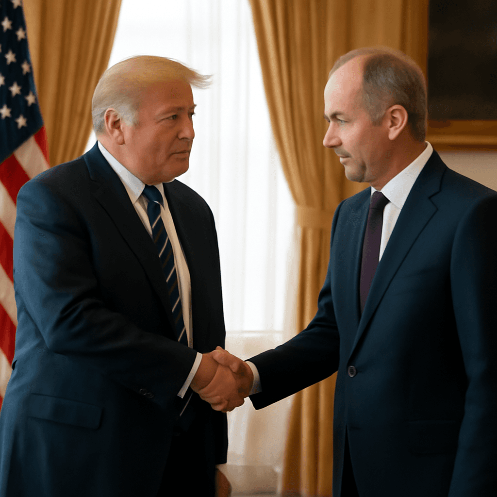 Trump Meets Irish Leader Micheál Martin During Two-Day Visit