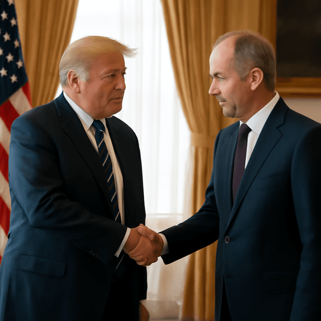 Trump Meets Irish Leader Micheál Martin During Two-Day Visit