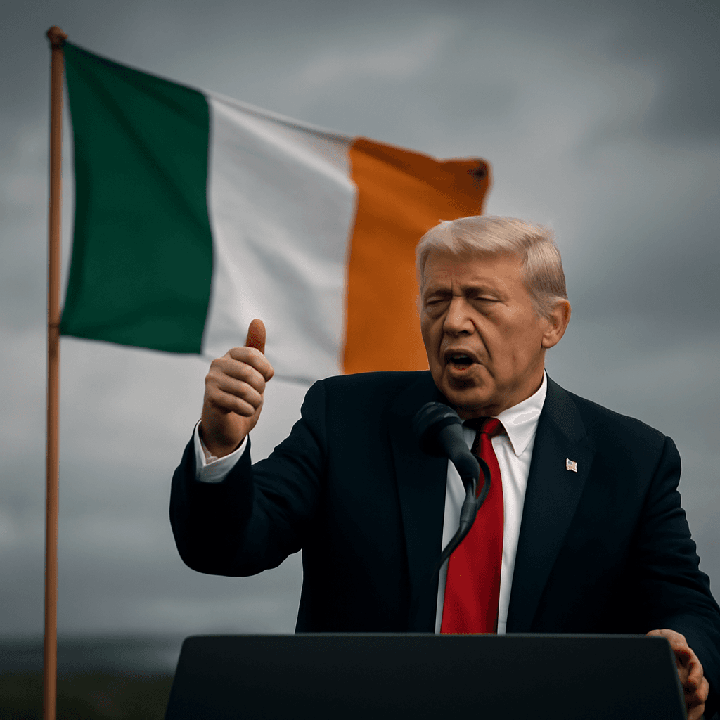 Trump Reiterates Support for a United Ireland During Second Day of Irish Visit, Sparking Local Debate and Protests