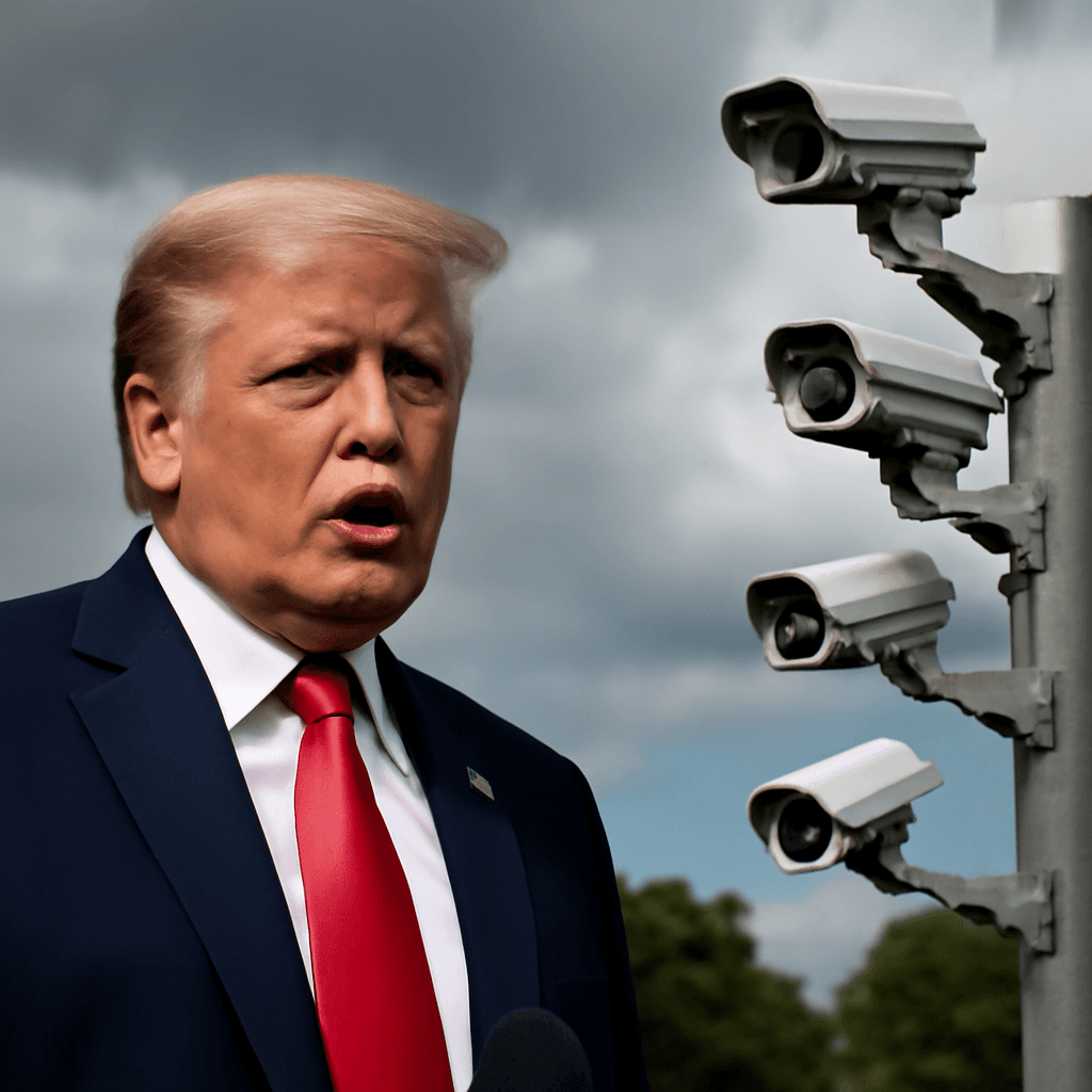 Trump States He 'Supports' Flock Safety Surveillance Cameras Despite Bipartisan Opposition