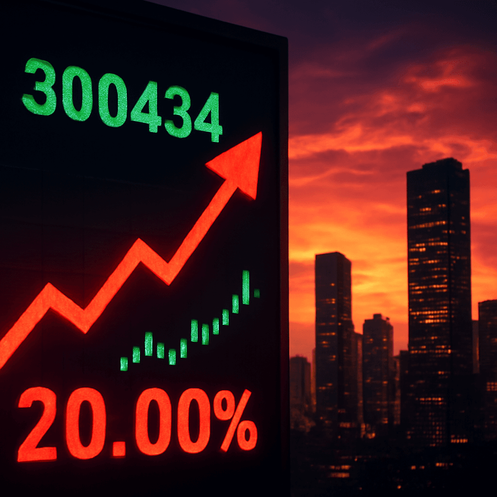 300434 Surges 20cm to Limit-Up: Biotech Breakout and Real Estate Moves