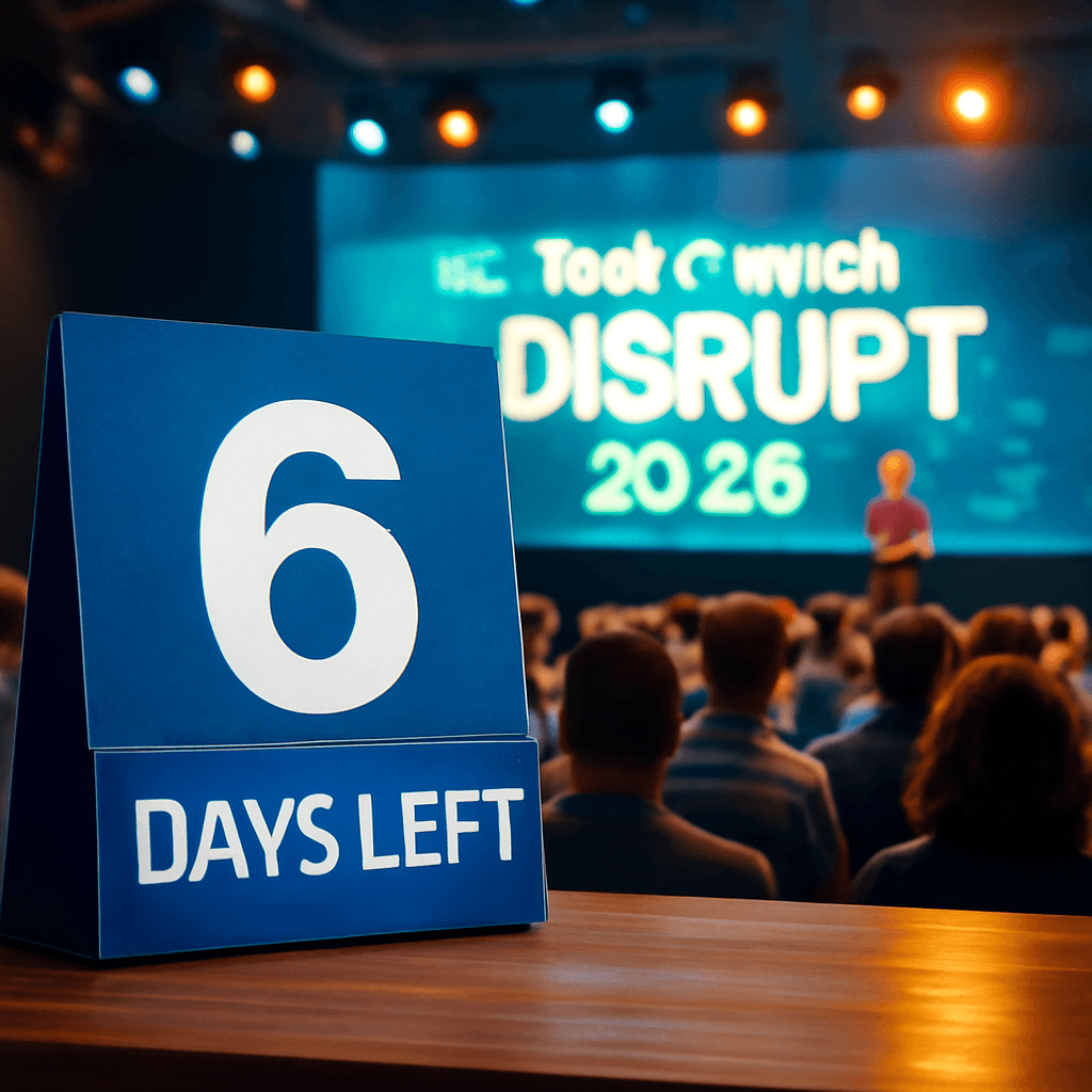 Six Days Remaining to Secure Savings and Gain an Edge at TechCrunch Disrupt 2026 in San Francisco