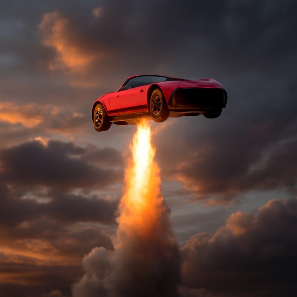 Tesla’s Rocket-Powered Roadster Promises Flight, but Public Use Remains Uncertain