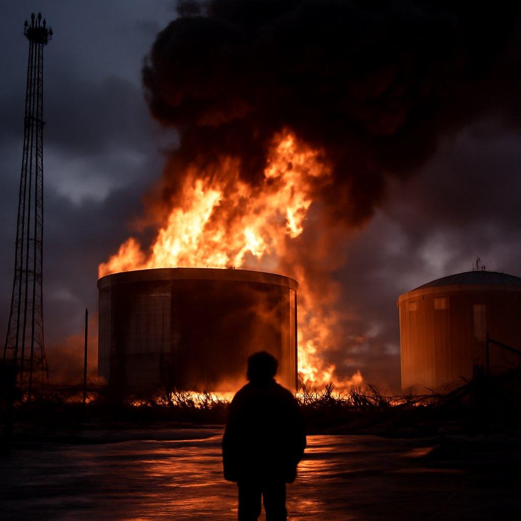 Overnight Drone Attack Kills One and Strikes Two Oil Facilities in St Petersburg