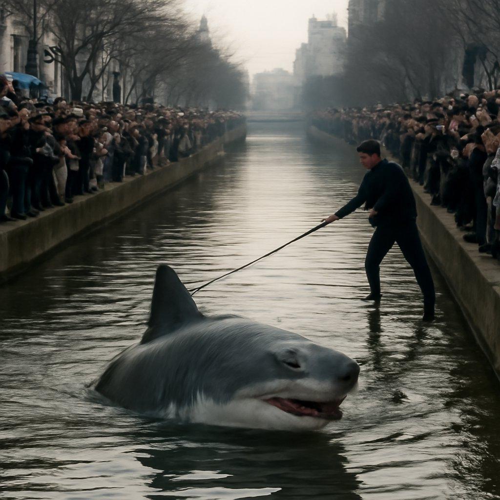Busan’s Celebrity Shark Keeps Returning to the Canal After Rescue