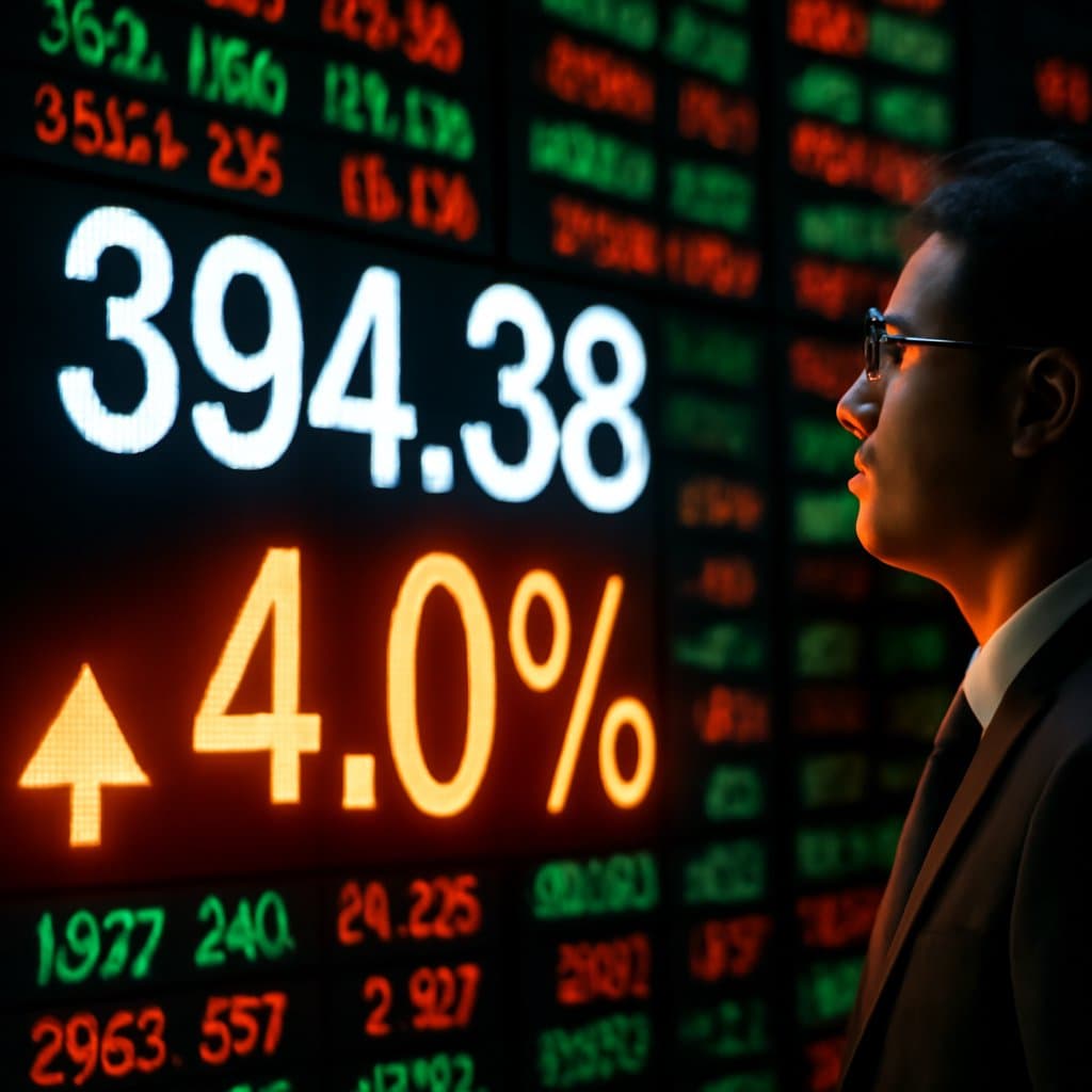 Taipei OTC Weighted Index Gains 15.18 Points to Reach 394.38, Up 4%