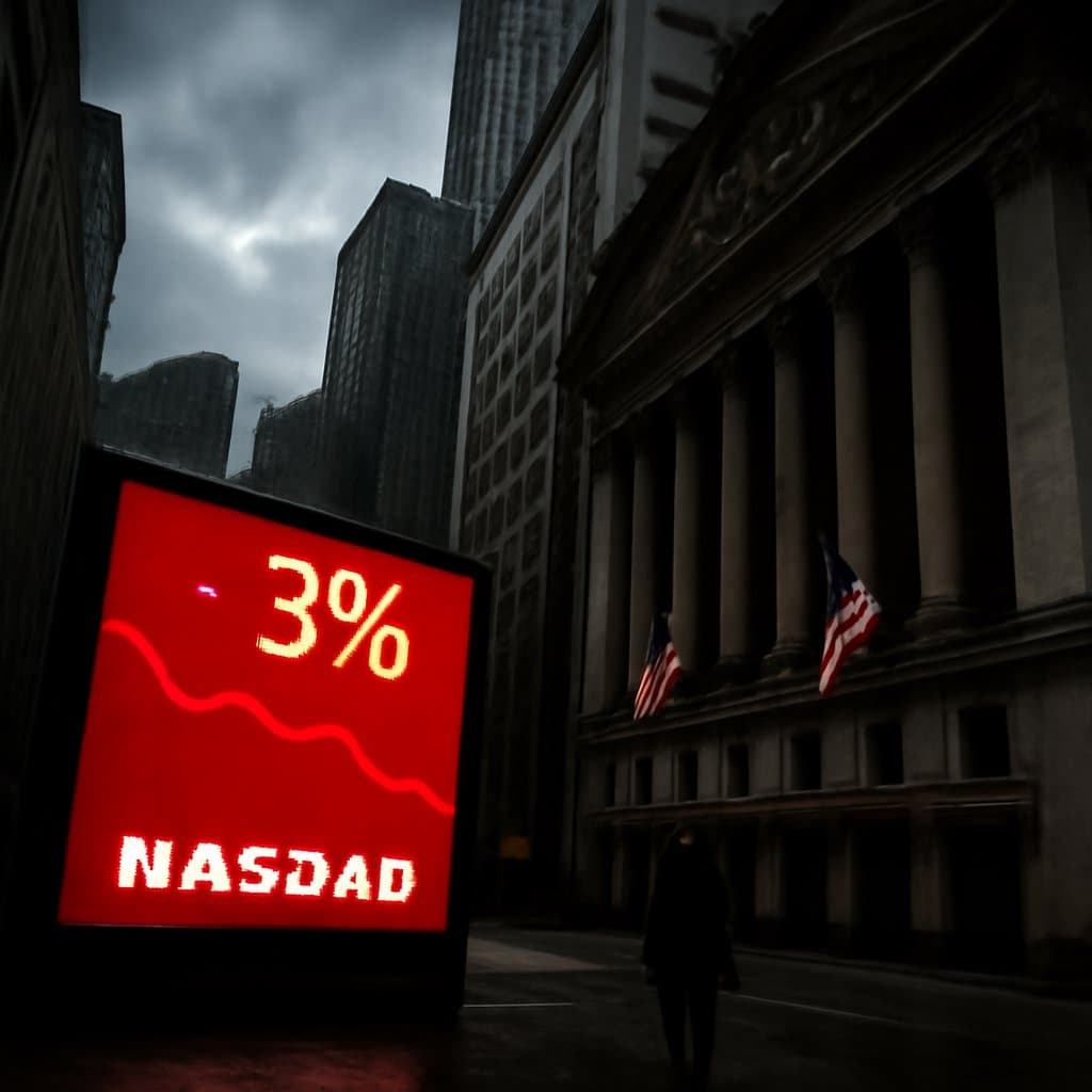 Nasdaq Falls 2.86% as AI Spending Concerns Hit Technology Stocks